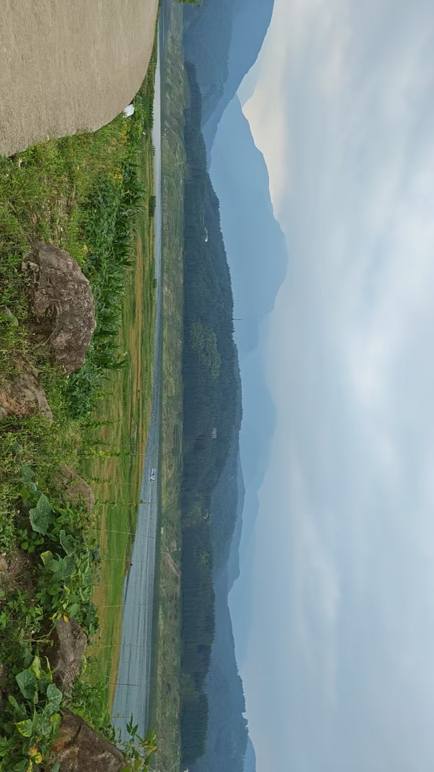 湖畔田园风光